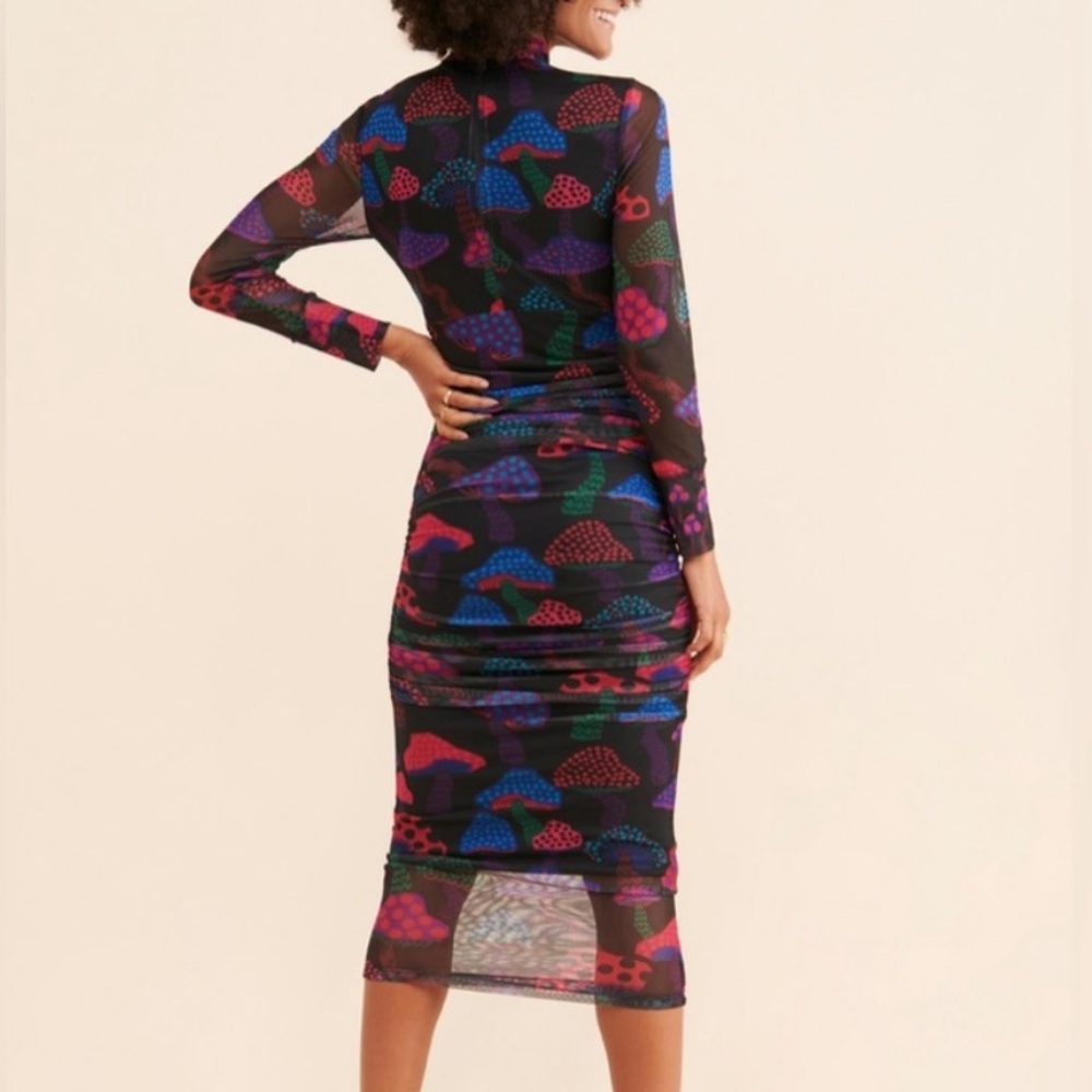 Farm Rio Neon Mushroom Tulle Dress - Picture 3 of 4